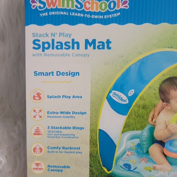 Swimschool Level 1 Stack N Play Splash Mat With Removable Canopy - Picture 2 of 5